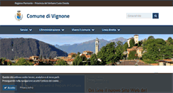 Desktop Screenshot of comune.vignone.vb.it